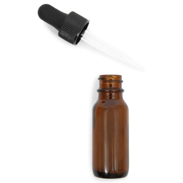 ESSENTIAL OIL AMBER BOTTLE WITH DROPPER